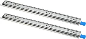 3 Fold Full Extension Locking Drawer Slides 40in Side Mount Ball Bearing 265lb for Industrial Used Drawer, Mechanical Cabinets