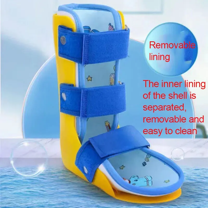 Adjustable Medical Ankle Foot Orthosis Support-Kids AFO Foot Drop Brace-For Sprained Ankle, Broken Foot