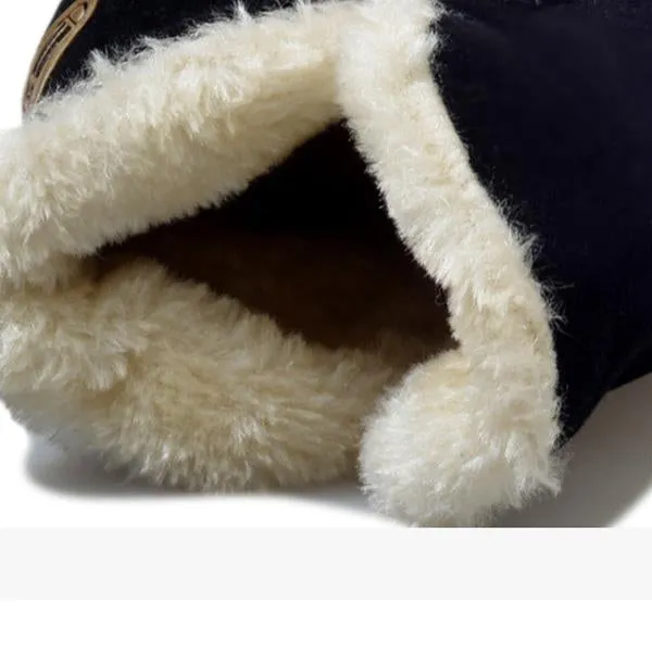 Ankle Boots Fur Lining Flat Heel Boots For Women