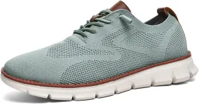 Breeze Men's Oxford Walking Shoes, Size 7.5-22 Wide, Color: Light Blue, Lightweight, Comfortable, Breathable, Casual