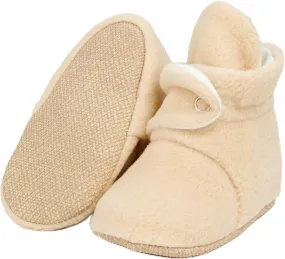 Ella Bonna Fleece Baby Booties, Warm Organic Infant Booties