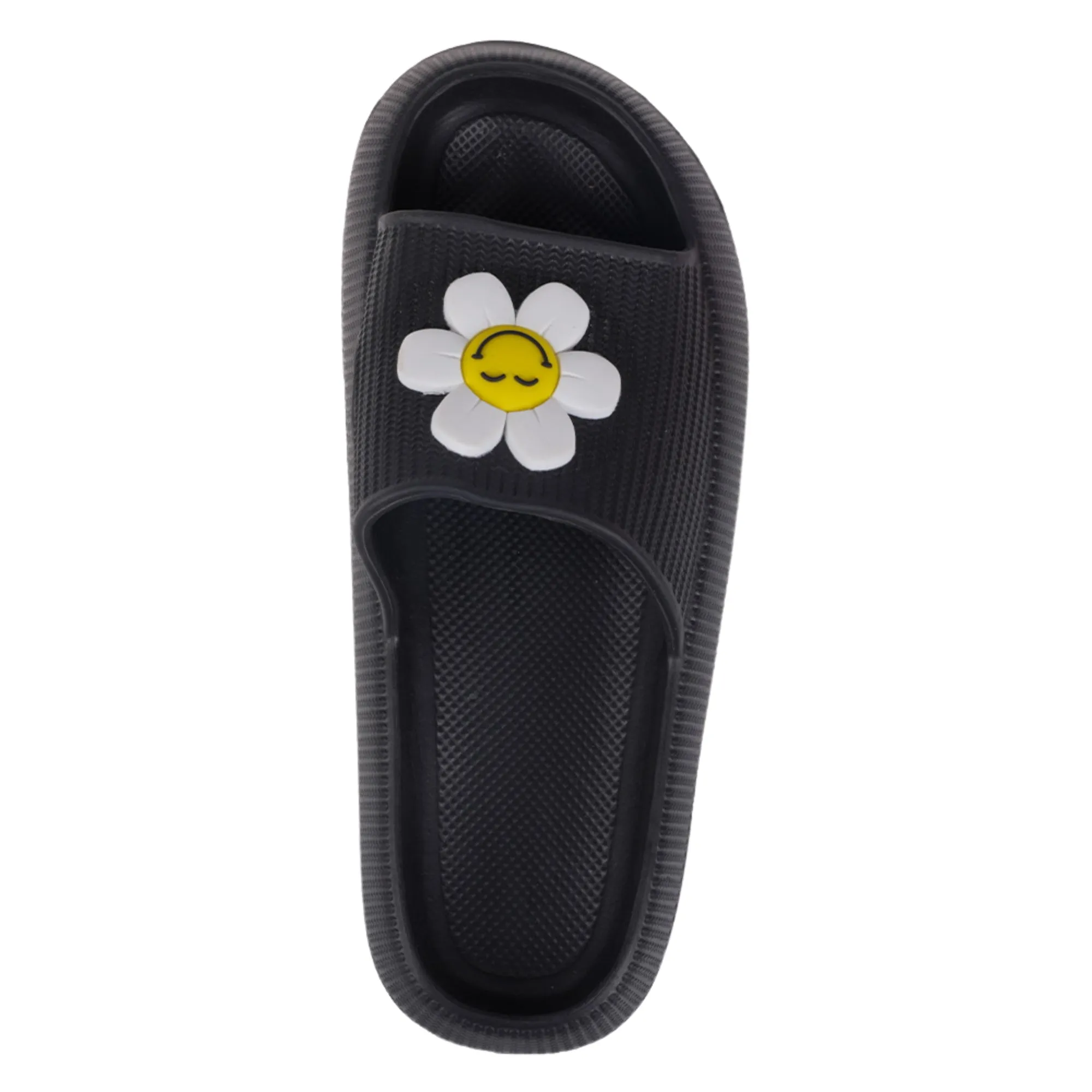 Foamwalk Womens' Sandals - Comfortable Beach Slides, Stylish Slide On Sandals, Everyday Women's Slide Sandals with Novelty Patch