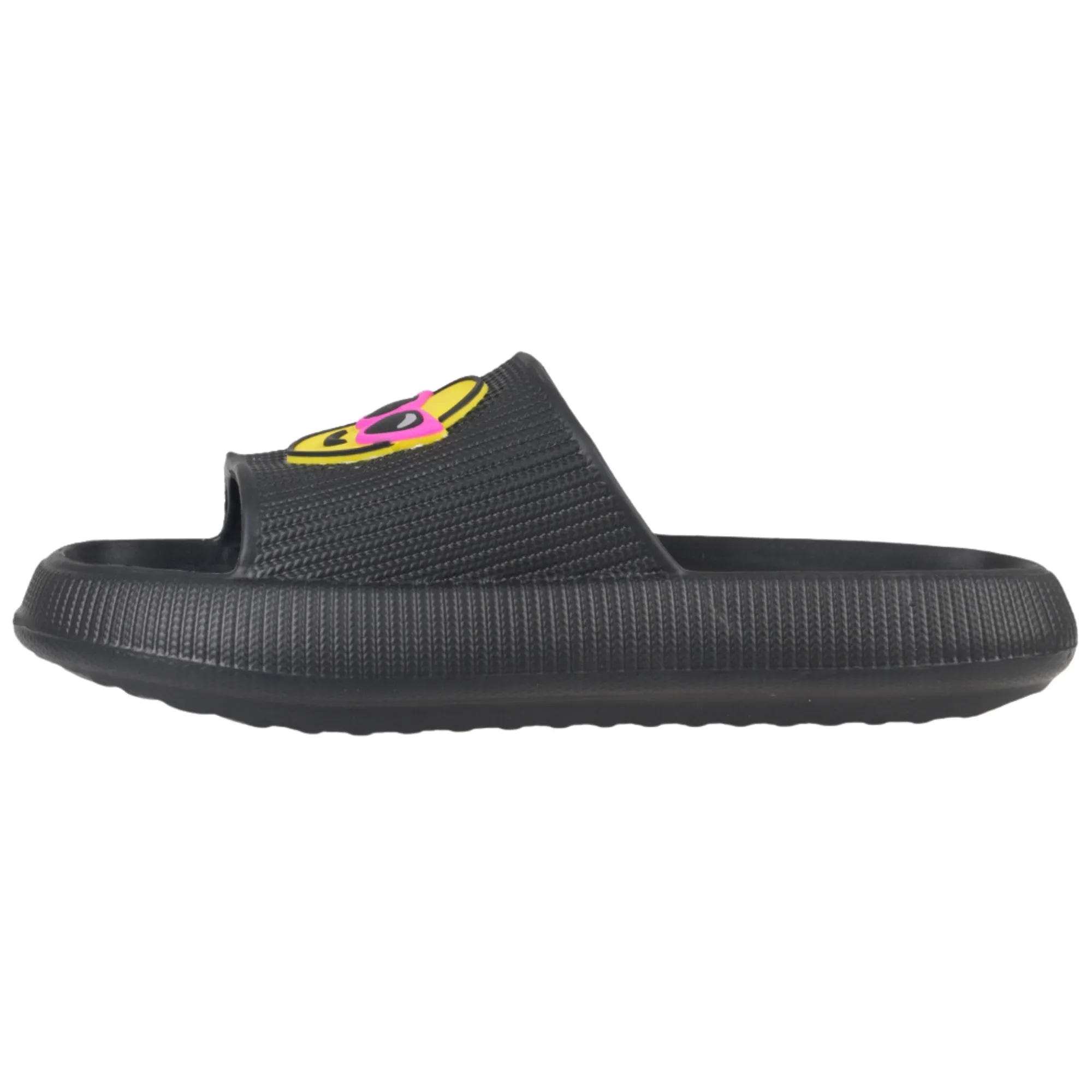 Foamwalk Womens' Sandals - Comfortable Beach Slides, Stylish Slide On Sandals, Everyday Women's Slide Sandals with Novelty Patch