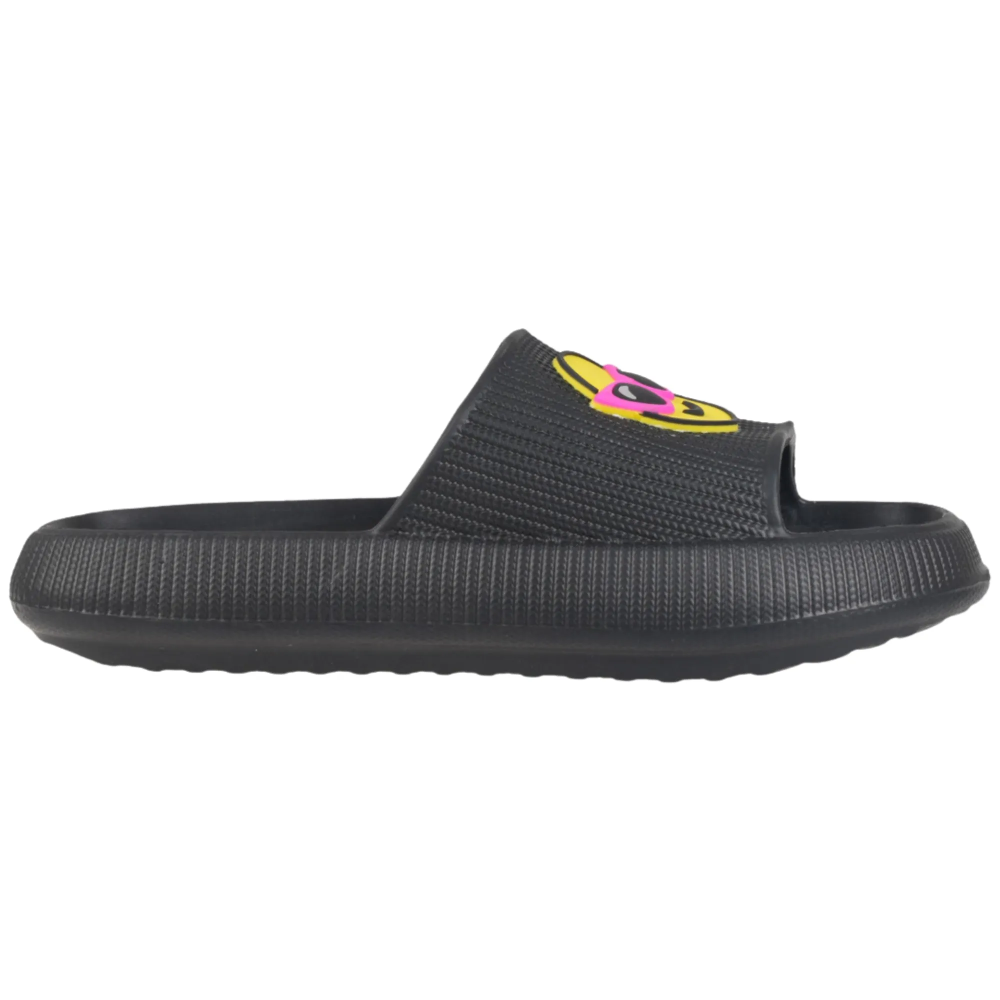 Foamwalk Womens' Sandals - Comfortable Beach Slides, Stylish Slide On Sandals, Everyday Women's Slide Sandals with Novelty Patch