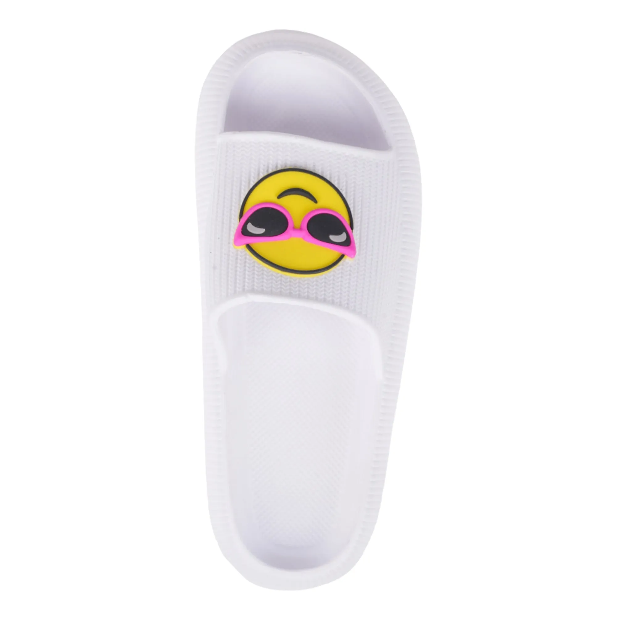 Foamwalk Womens' Sandals - Comfortable Beach Slides, Stylish Slide On Sandals, Everyday Women's Slide Sandals with Novelty Patch