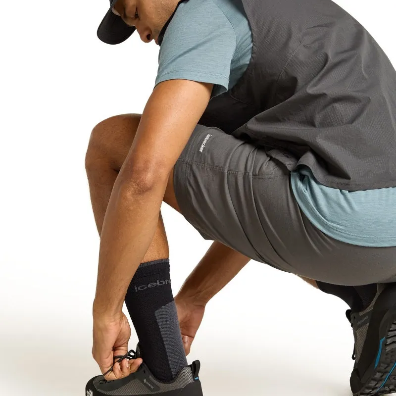 icebreaker Merino Men's Hike  Light Crew Socks - Black/OBS
