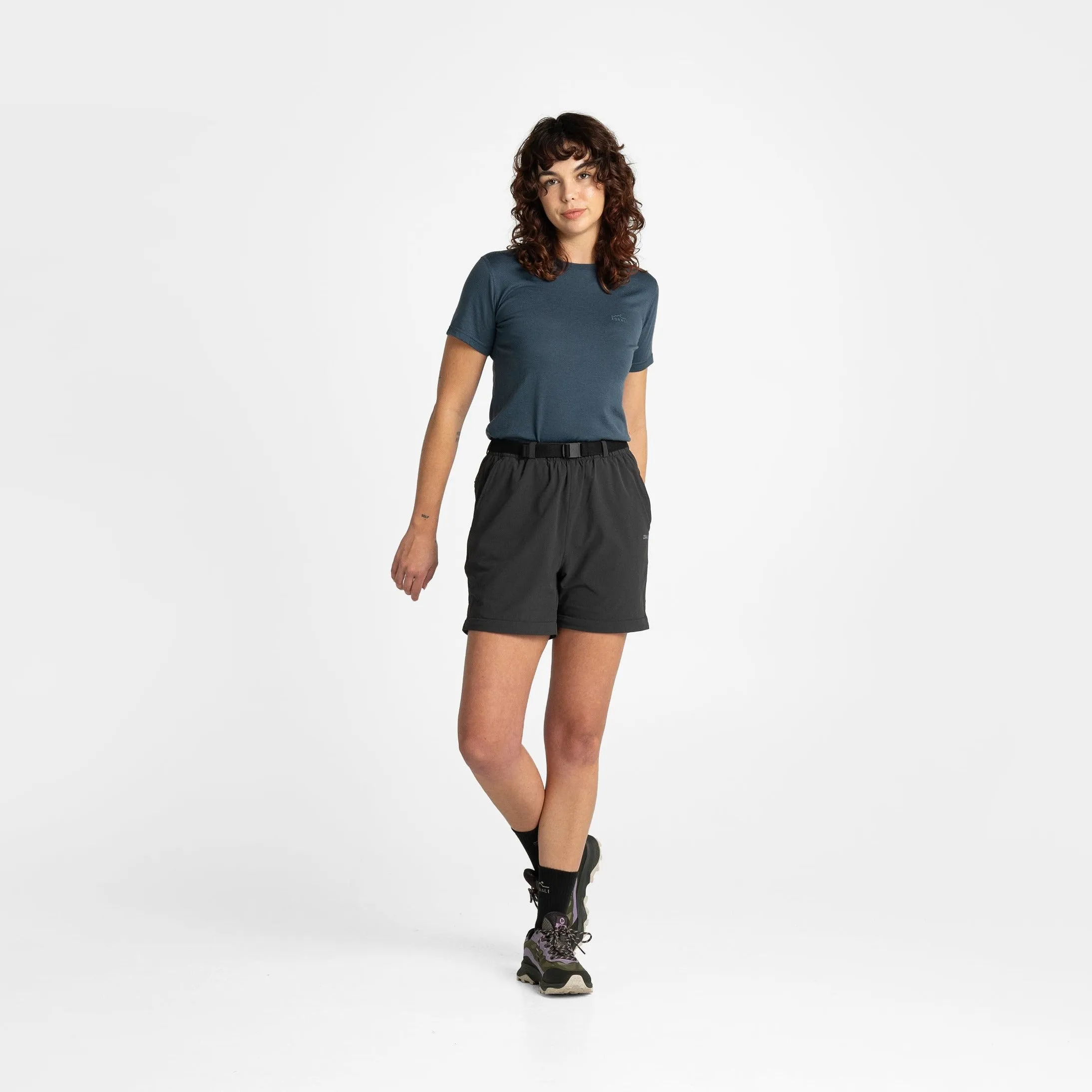 Impeccably Imperfect Womens Zip Off Pants Black