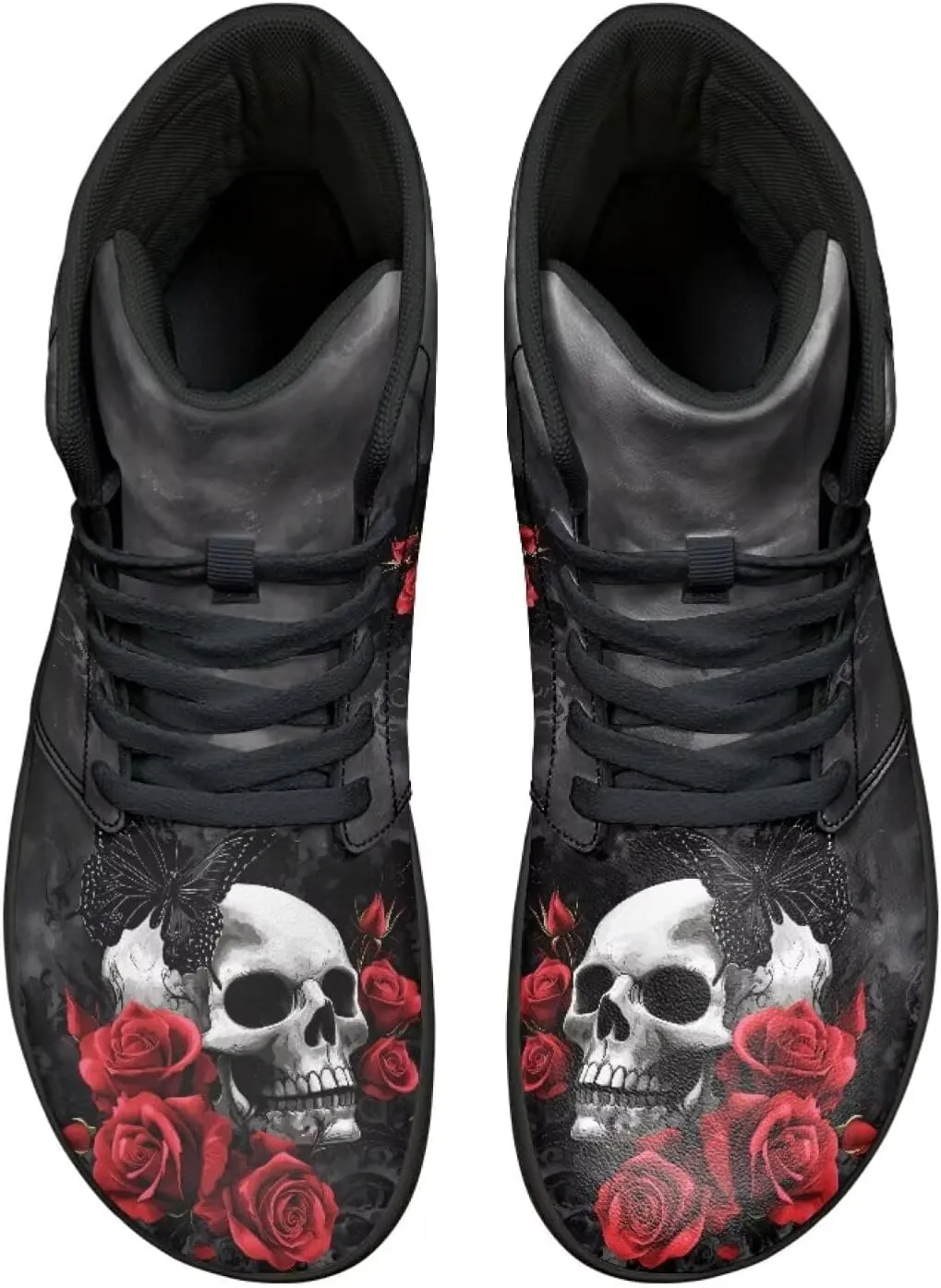 Jeiento Mens Sugar Skull Barefoot Shoes Zero Drop Sole Trail Running Sneakers Wide Toe Box