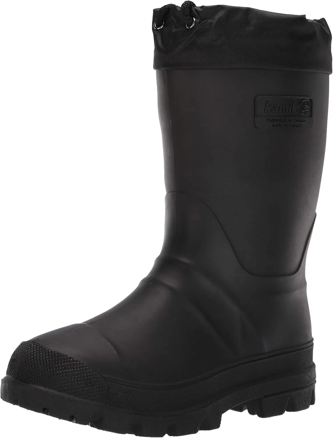 Kamik Forester Insulated   Waterproof Rubber Snow Boots, Snow Boots for Men Black