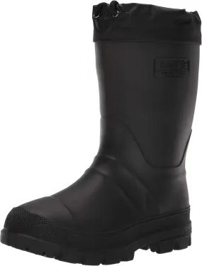 Kamik Forester Insulated   Waterproof Rubber Snow Boots, Snow Boots for Men Black