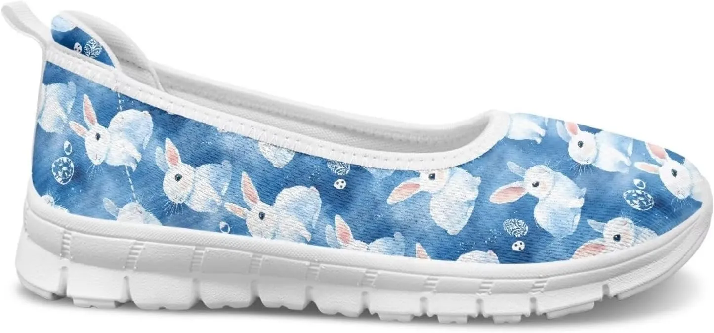 Ladies Slip on Loafer Shoes Womens Flats Shoes Ballet Pregnant Women Work Casual Comfortable White Sole