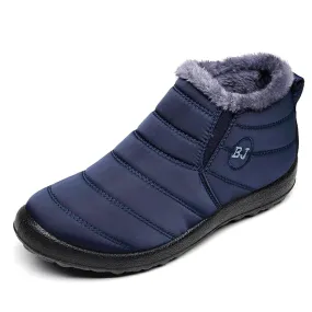 Lightweight Waterproof Ankle Boots for Women - Winter 2022 Collection - Black Plus Size Snow Boots
