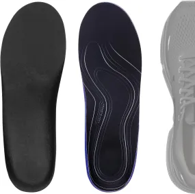 Linkidea 2 Pairs Arch Support Shoe Insoles Compatible with Brooks Ghost 15, GTS 23, Anthem 6, Replacement Shoe Inserts, Shock Absorption and Cushioning for Feet Relief (US Men 8.5-9/Women 10-10.5)