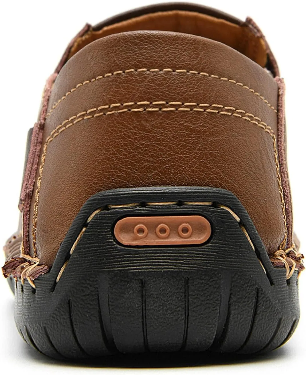 Men's Loafers Slip-On Casual Leather Outdoors Dress Shoes Lightweight Comfortable Driving Walking Shoes