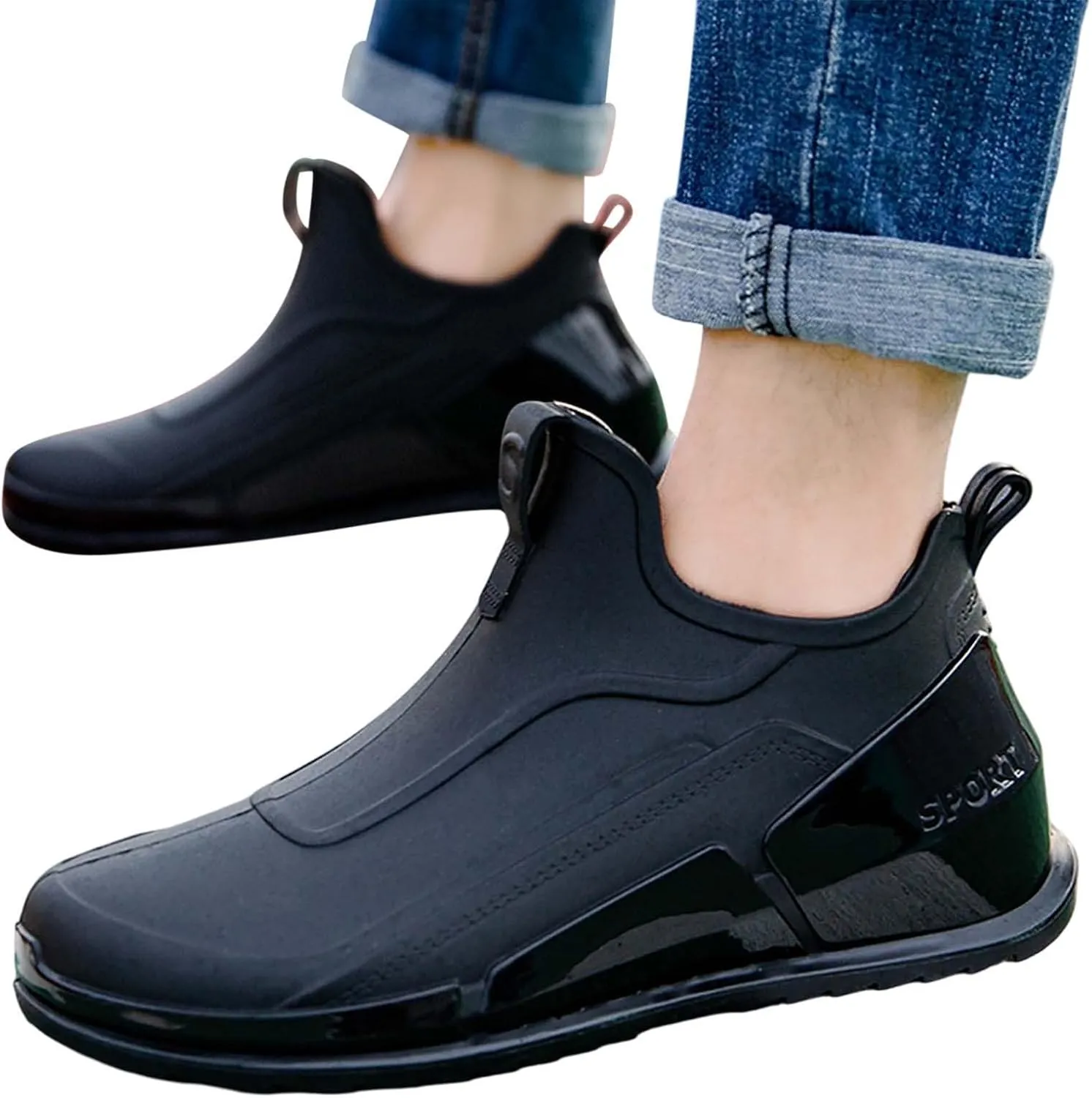 Men's Rain Shoes Non Slip Outdoor Comfortable Lightweight Casual Sneakers for Walking Travel Hiking