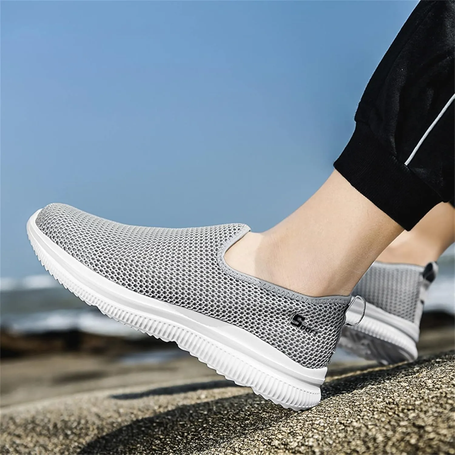 Mesh Slip On Sneaker for Women Comfort Lightweight Breathable Running Shoes Non Slip Casual Sneakers Walking Shoes Women Arch Support