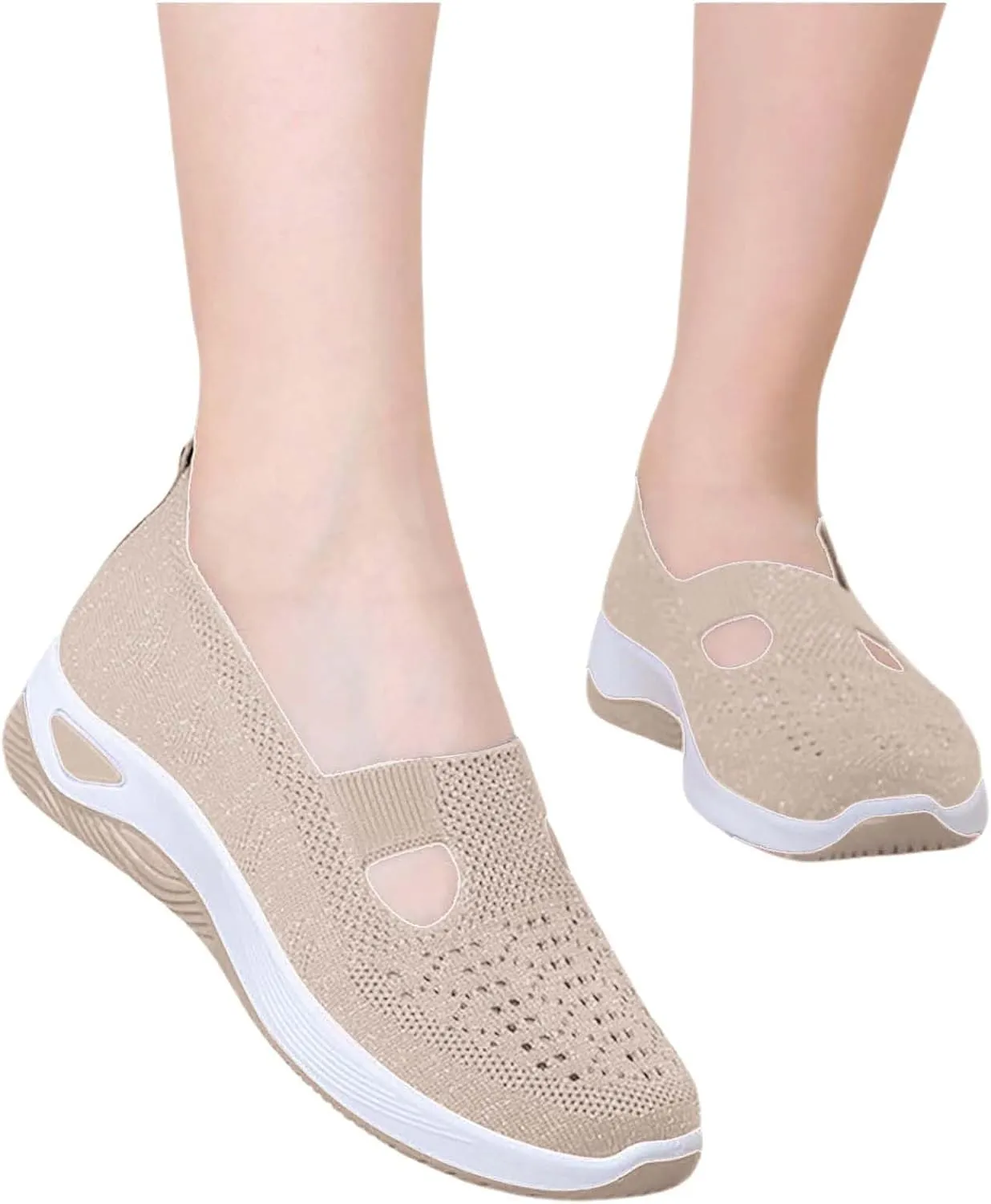 Orthopedic Shoes for Women Wide Width Breathable Walking Comfortable Non Slip Service Lightweight Sneakers
