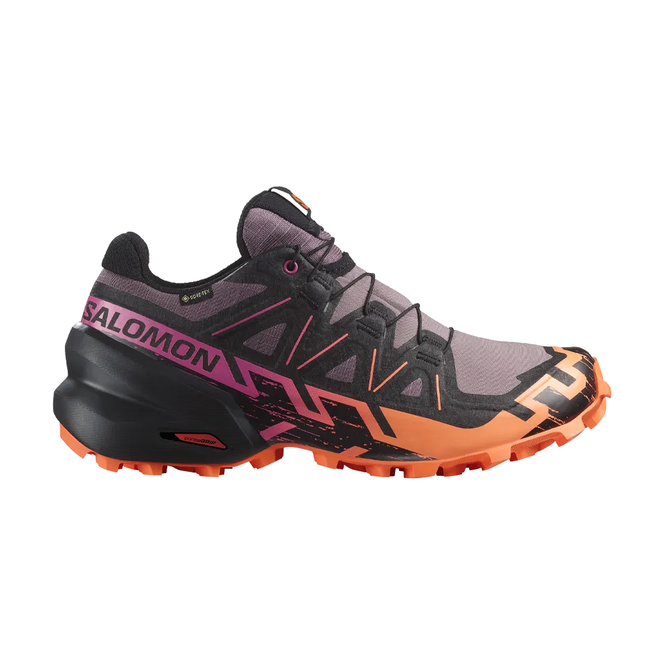 Salomon Women's Speedcross 6 GTX Moonscape/Black/Bird Of Paradise