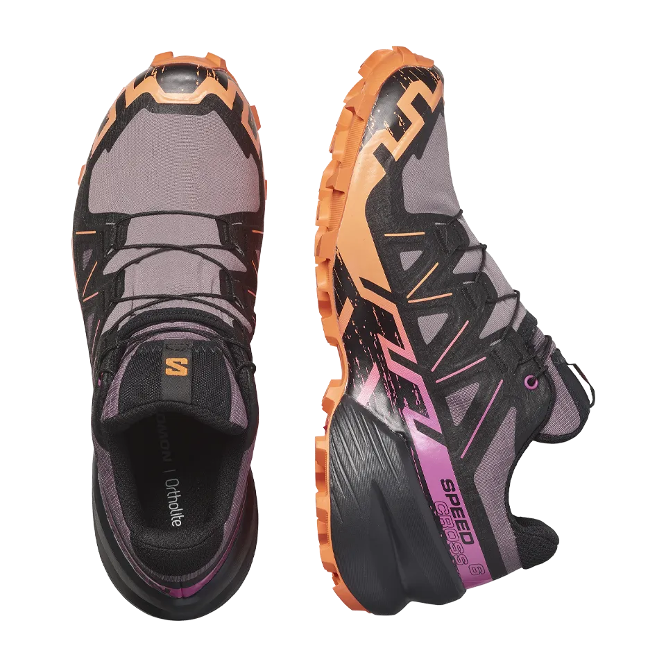 Salomon Women's Speedcross 6 GTX Moonscape/Black/Bird Of Paradise