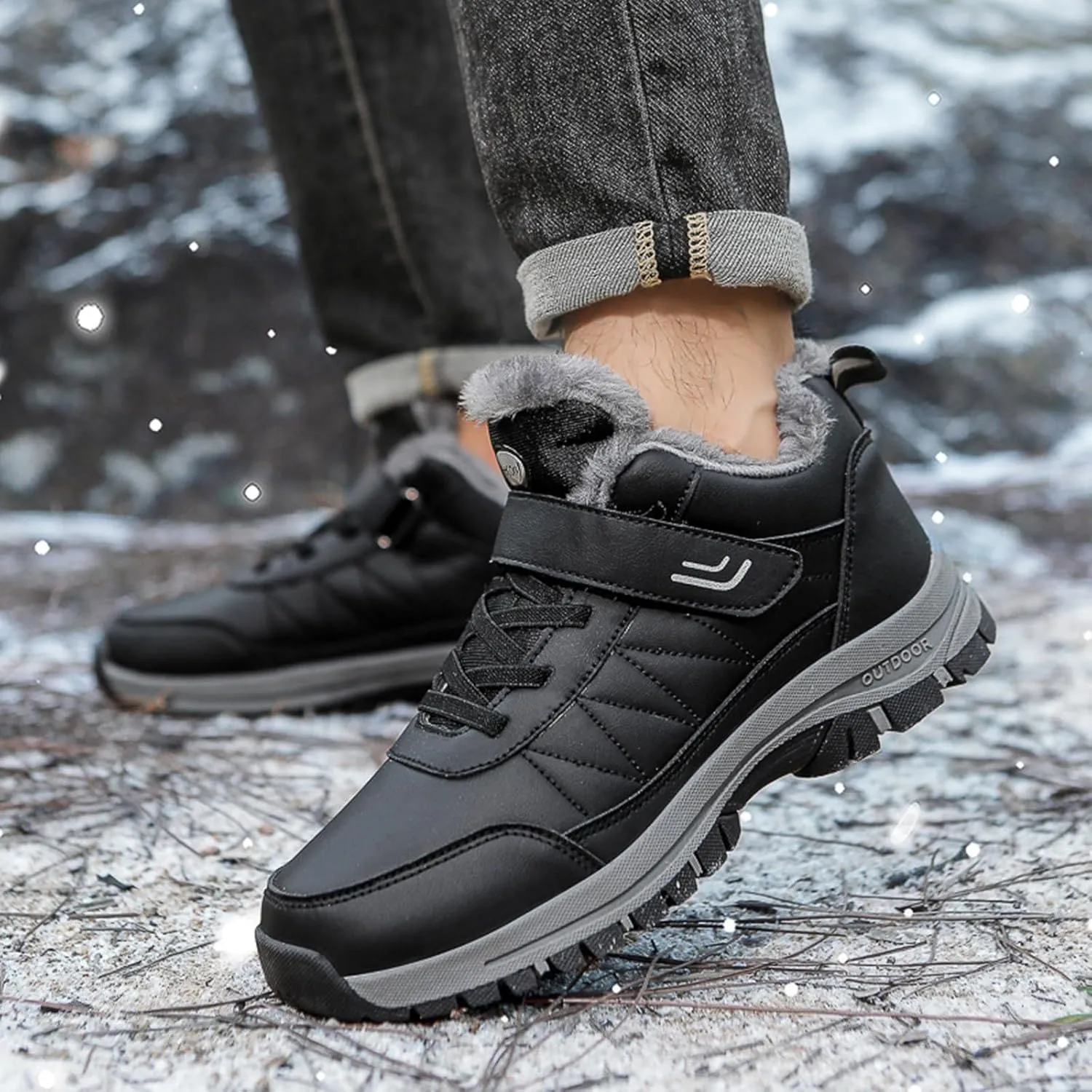 Slip on Snow Boots for Women Anti Slip Boots For Women Snow Boots Waterproof Winter Walking Shoes For Men