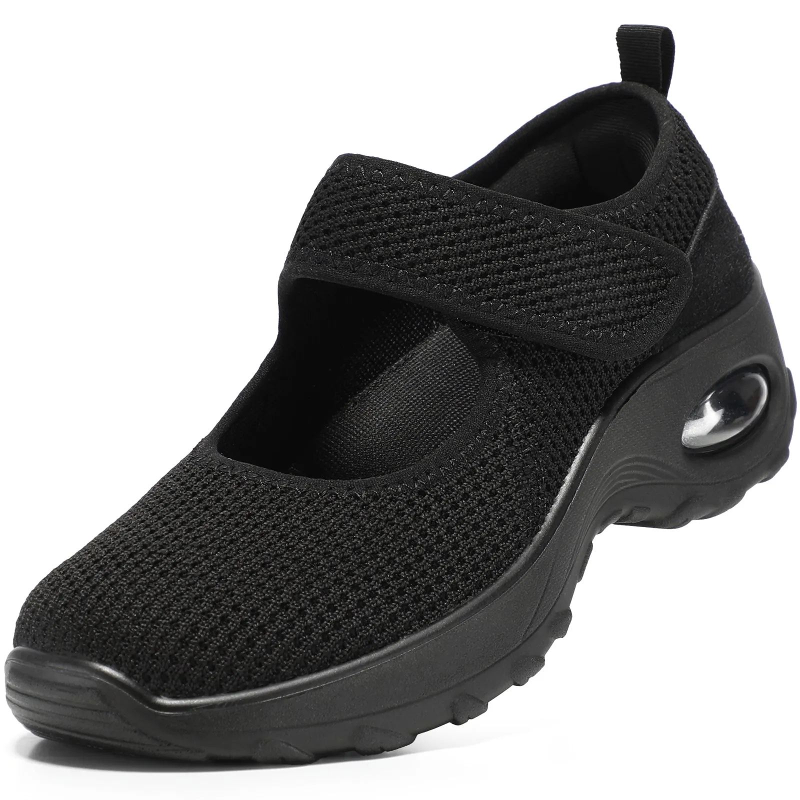 STQ Womens Walking Shoes Non Slip Orthopedic Shoes Adjustable Mary Jane Shoes