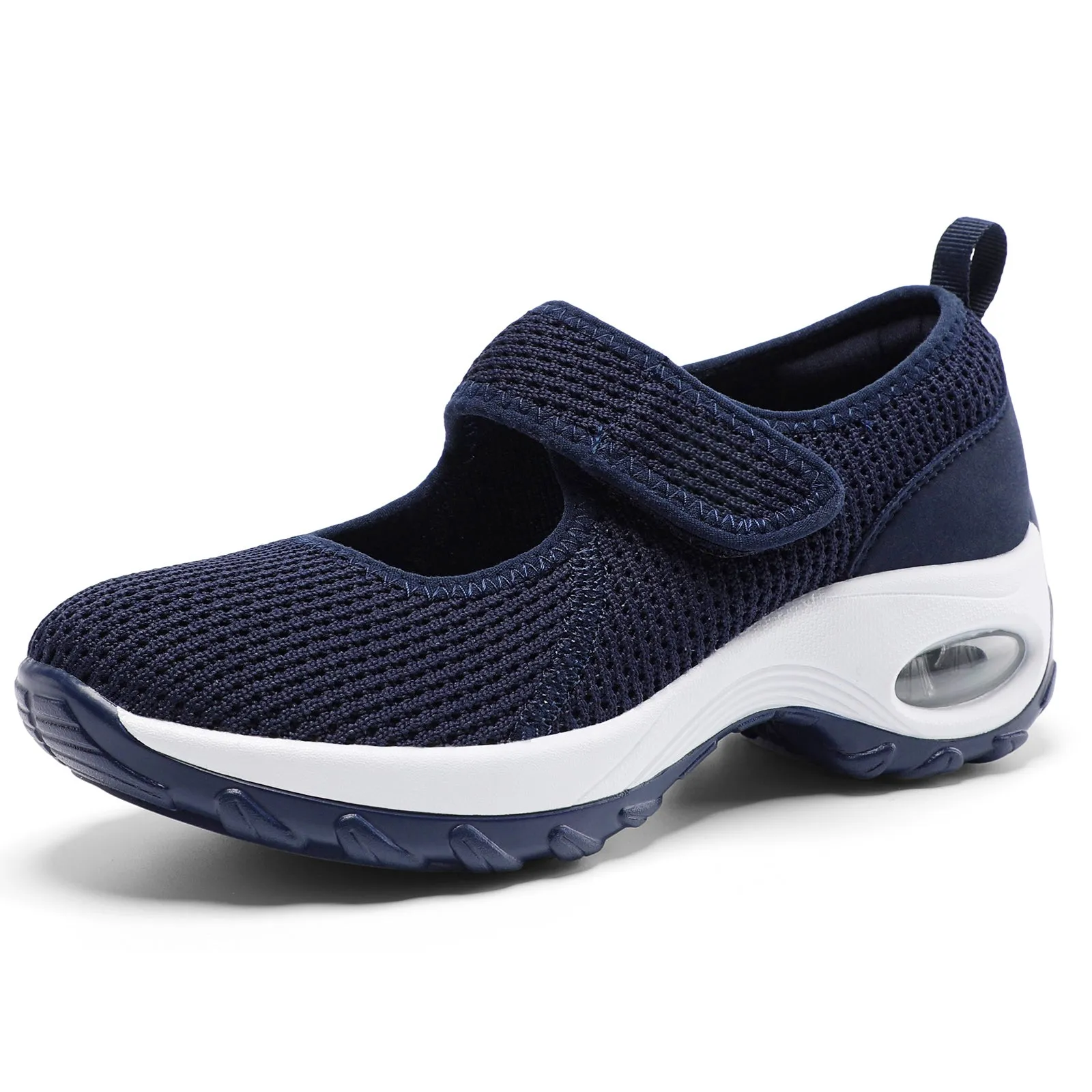 STQ Womens Walking Shoes Non Slip Orthopedic Shoes Adjustable Mary Jane Shoes