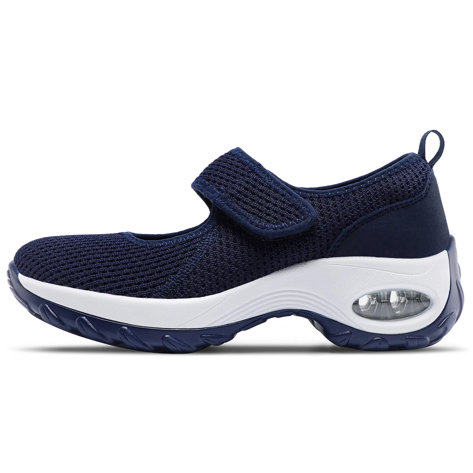 STQ Womens Walking Shoes Non Slip Orthopedic Shoes Adjustable Mary Jane Shoes