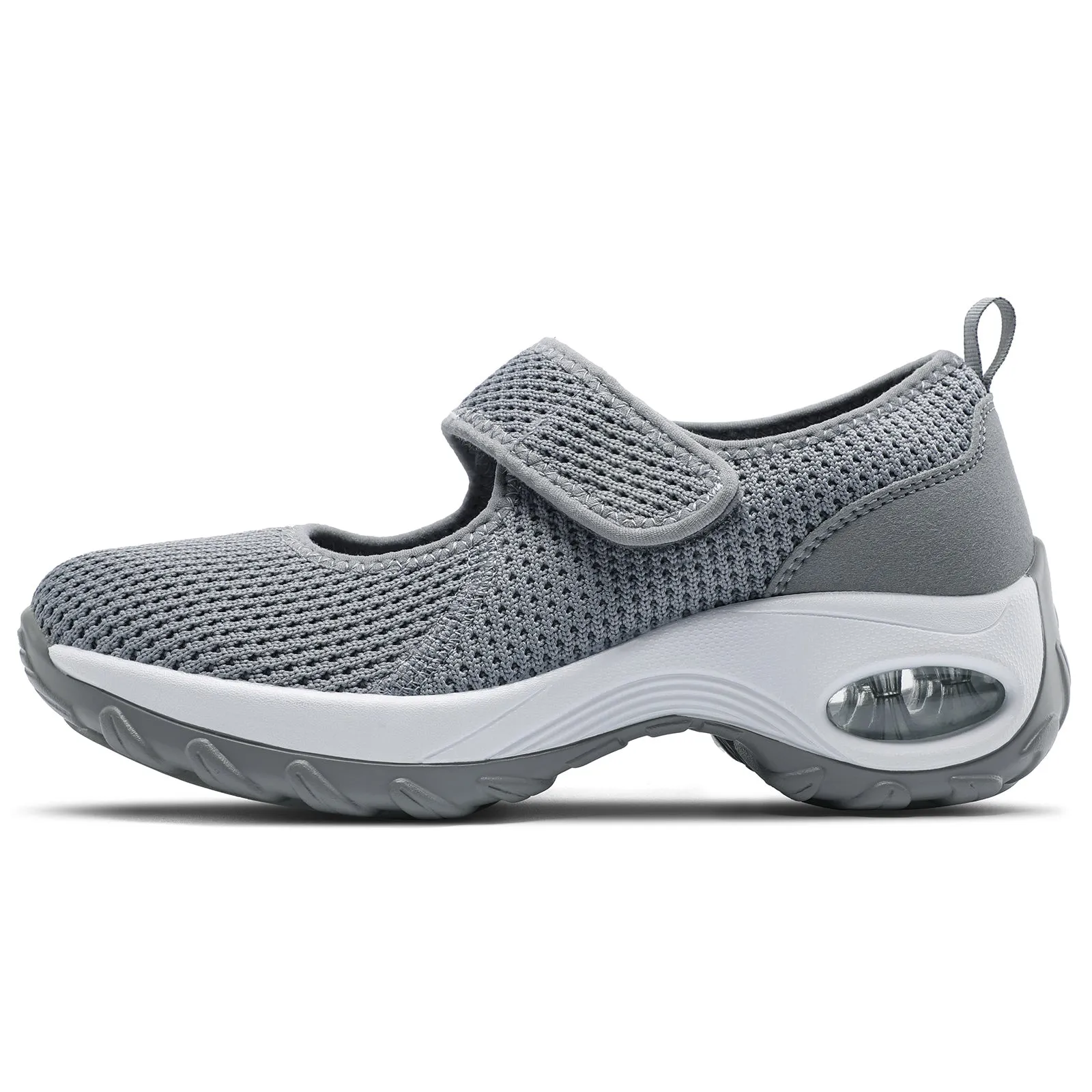 STQ Womens Walking Shoes Non Slip Orthopedic Shoes Adjustable Mary Jane Shoes