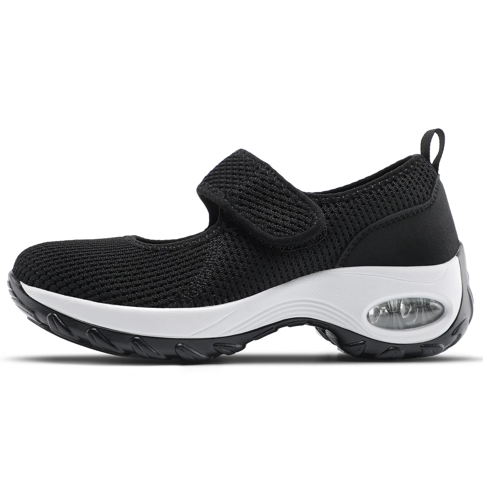 STQ Womens Walking Shoes Non Slip Orthopedic Shoes Adjustable Mary Jane Shoes