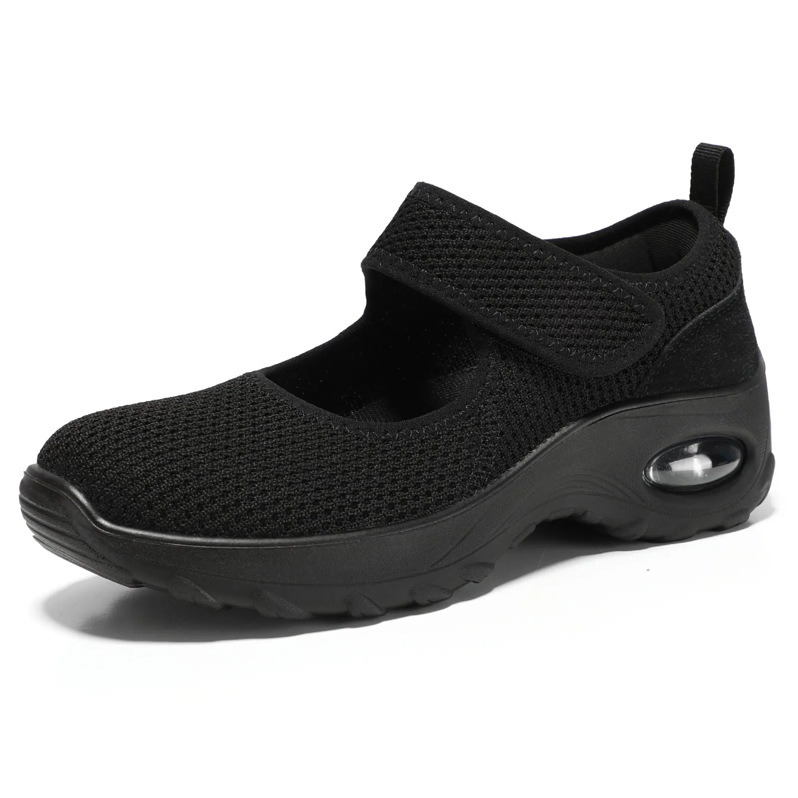 STQ Womens Walking Shoes Non Slip Orthopedic Shoes Adjustable Mary Jane Shoes