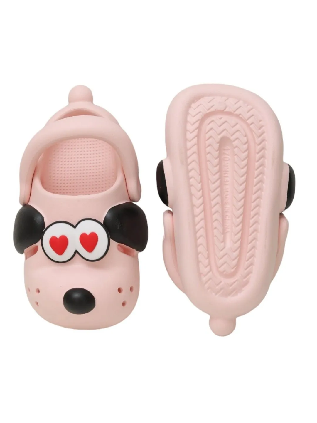 Sweetheart Soft Pink Puppy Girl's Clogs