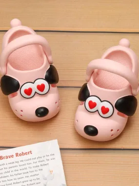 Sweetheart Soft Pink Puppy Girl's Clogs