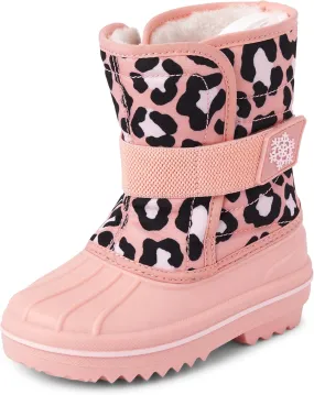 The Children's Place Unisex-Child and Toddler Faux Fur Trim Winter Snow Boots
