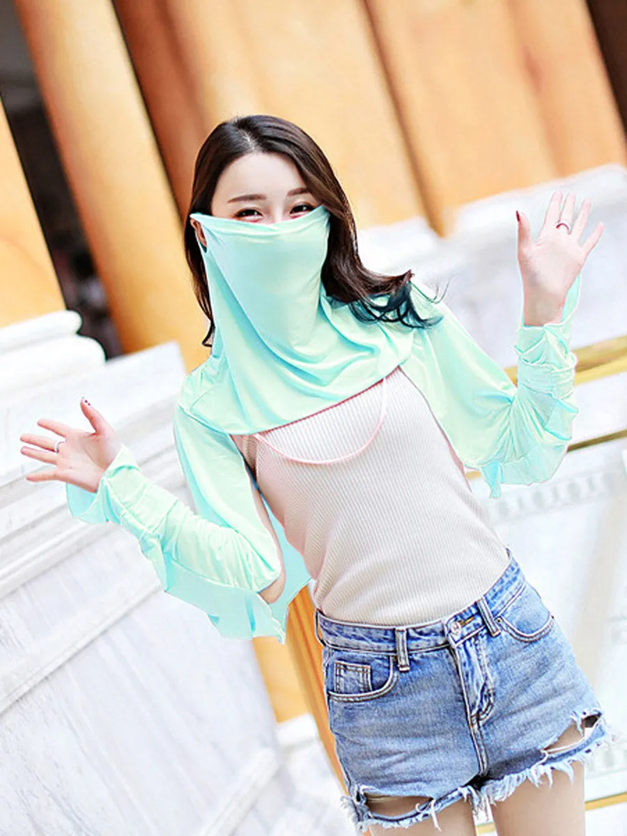 UV Protection Ice Silk Breathable Elastic Wholesale Neck Gaiter