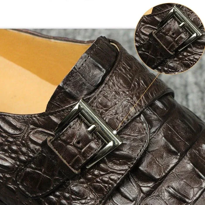 Veltique Easy Monk Strap Shoes
