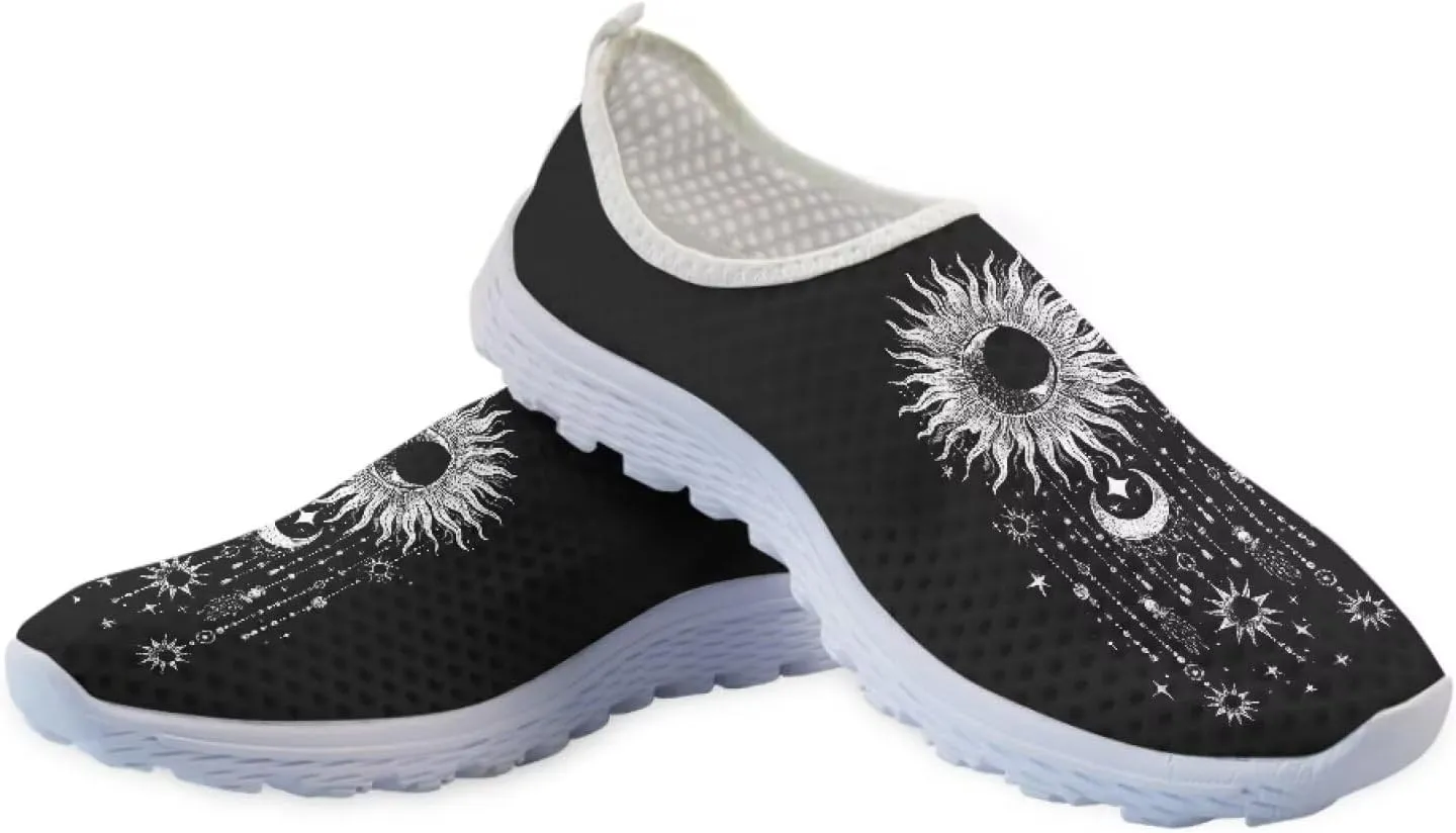 Women Slip On Loafer Shoes Size 5.5-11.5 Mesh Breathable Outdoors Walking Shoes Comfort Road Running Shoes