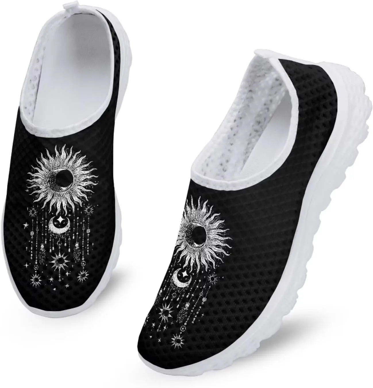 Women Slip On Loafer Shoes Size 5.5-11.5 Mesh Breathable Outdoors Walking Shoes Comfort Road Running Shoes