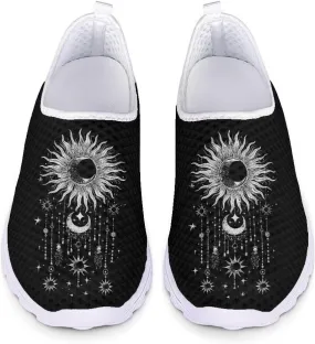 Women Slip On Loafer Shoes Size 5.5-11.5 Mesh Breathable Outdoors Walking Shoes Comfort Road Running Shoes