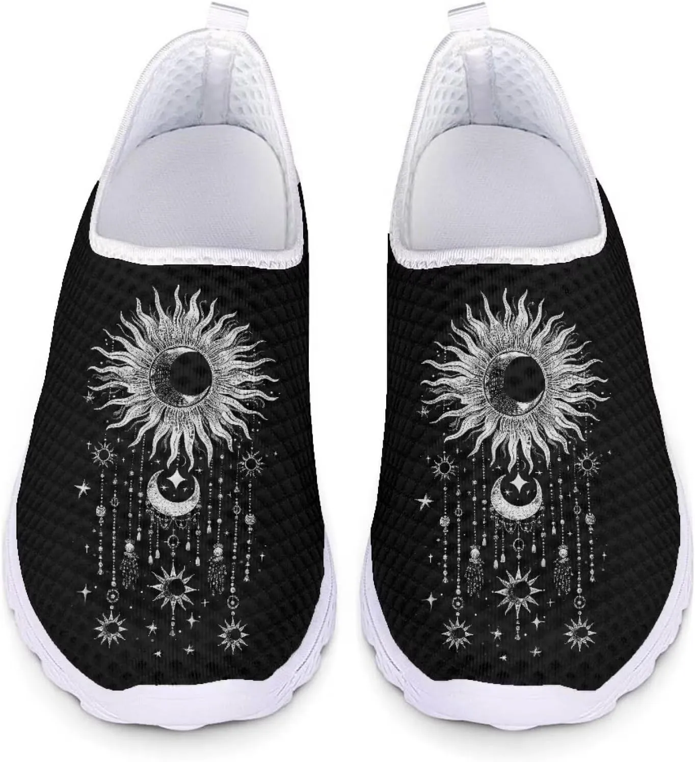 Women Slip On Loafer Shoes Size 5.5-11.5 Mesh Breathable Outdoors Walking Shoes Comfort Road Running Shoes