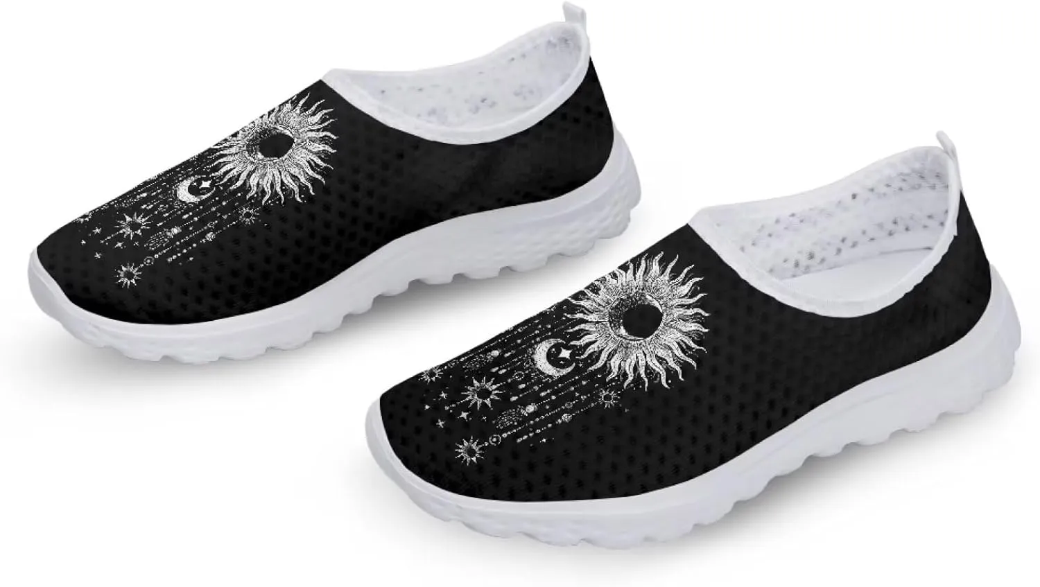 Women Slip On Loafer Shoes Size 5.5-11.5 Mesh Breathable Outdoors Walking Shoes Comfort Road Running Shoes