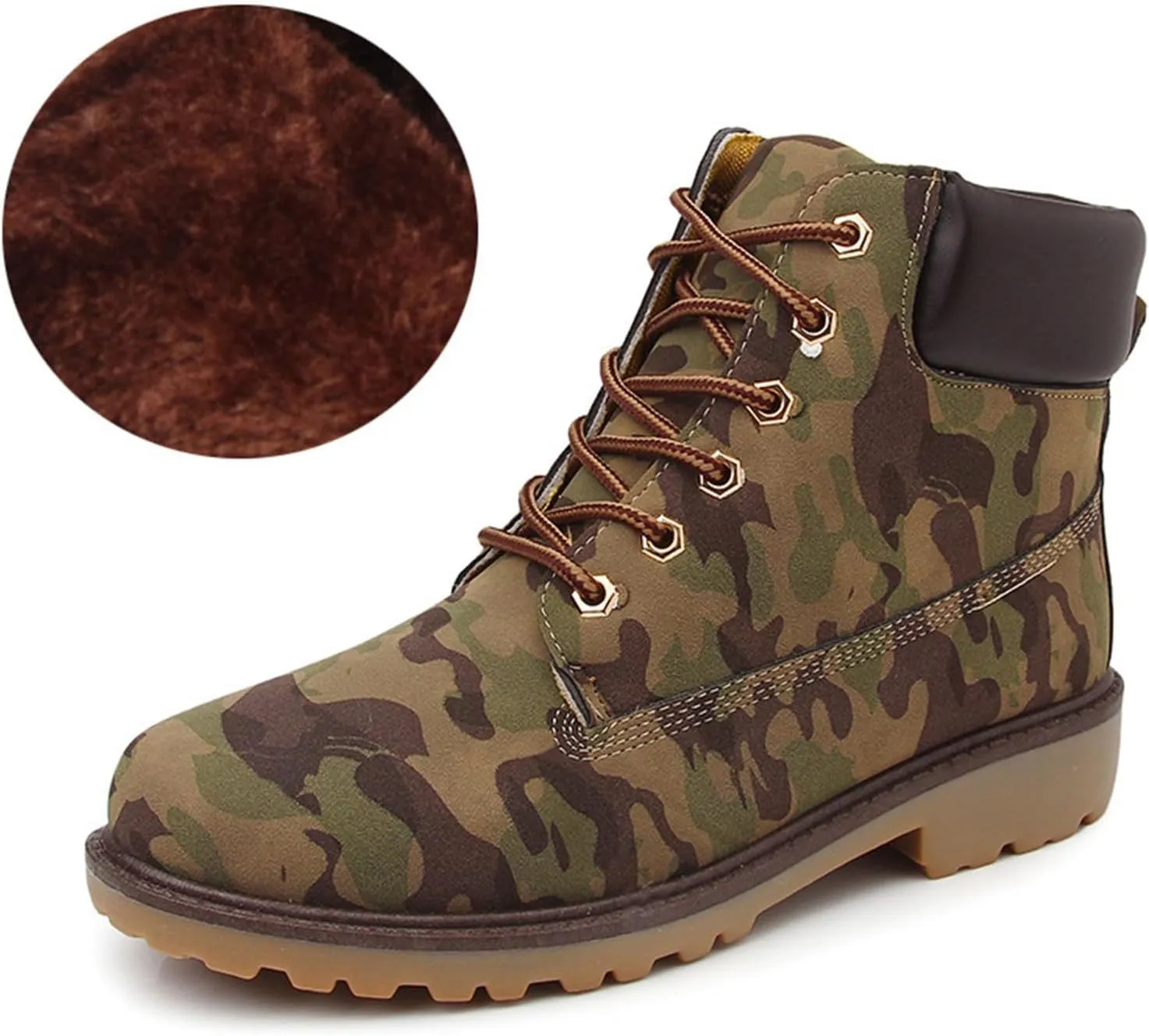 Women Winter Boot Mid Calf Lightweight Hiking Insulated Non-Slip Outdoor Boots Warm Ankle Anti-Slip Boots