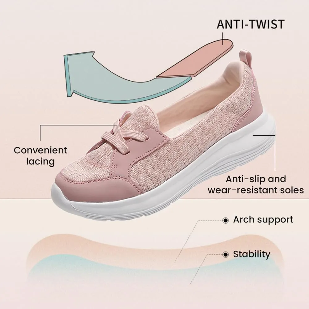 Women's Breathable Arch Support Non-Slip Slip On Shoes - Orthopedic Walking & Sneakers