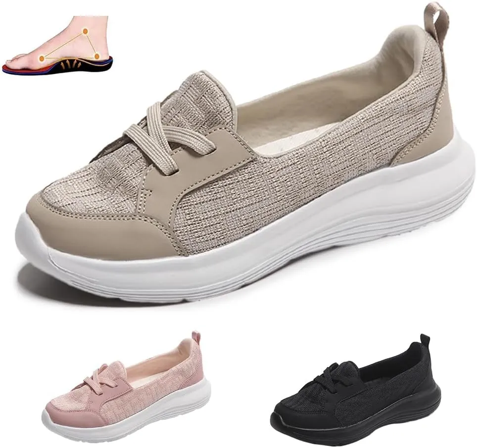 Women's Breathable Arch Support Non-Slip Slip On Shoes - Orthopedic Walking & Sneakers