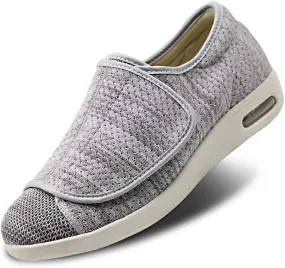 Women's Walking Shoes with Arch Support, Adjustable Closure Diabetic Shoes, Extra Wide Widths Orthopedic Walking Sneakers Diabetic Fasciitis Bunions for Foot Pain Relief