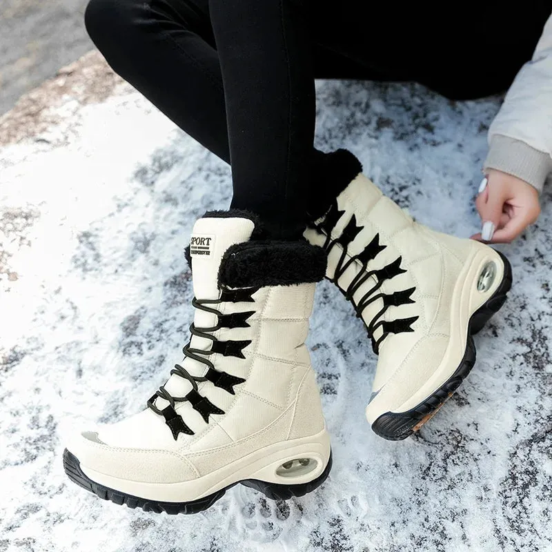 Women’s Winter Boots Winter 
Mid-Calf Snow Boots (Waterproof)