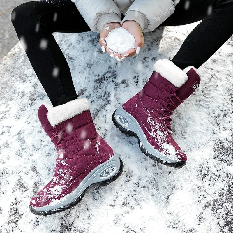 Women’s Winter Boots Winter 
Mid-Calf Snow Boots (Waterproof)
