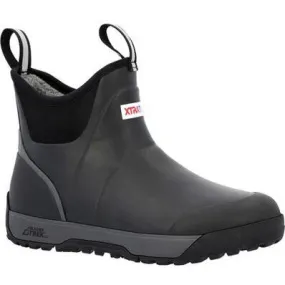 Xtratuf Men's Ice Fleege Lined Waterproof Ankle Deck Work Boot -Black- AIMR000