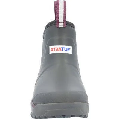Xtratuf Women's Fleege Lined Waterproof Ankle Deck Work Boot -Grey- AIWR100
