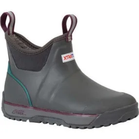 Xtratuf Women's Fleege Lined Waterproof Ankle Deck Work Boot -Grey- AIWR100